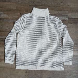 Women's Cotton Jersey Turtleneck Sweater